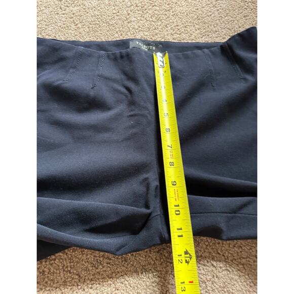 Talbots Petites Dress Pants Trousers Navy Blue Classic Career Wear Womens 12P - Picture 4 of 6